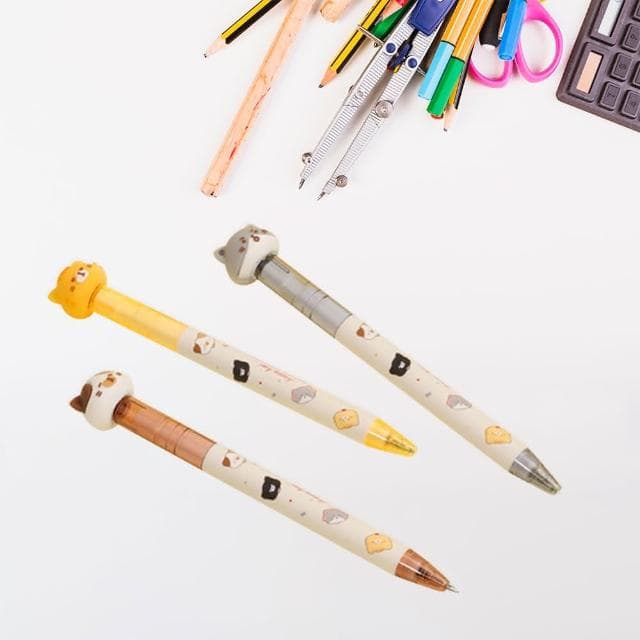 旋轉中性貓咪筆  0.5mm 文具 開學季 中性筆 旋轉筆 旋轉貓咪筆 原子筆 圓珠筆 可愛造型 交換禮物 原子筆
