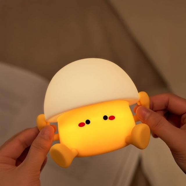 療癒的蛋黃君拍拍燈 蛋黃拍拍燈 小蛋黃拍拍燈 小夜燈 夜燈 床頭燈 交換禮物 聖誕節 畢業禮物 生日禮物