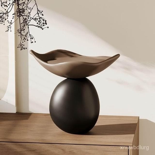 免運 🔥中古風時來運轉擺件玄關櫃鑰匙桌麵收納果盤輕奢高級喬遷裝飾禮物