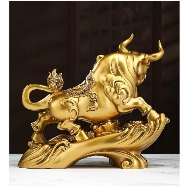 擺件 招財牛擺件十二生肖牛招財擺件店鋪做生意客廳桌面裝飾品開業禮物