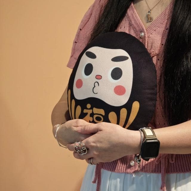 【longtanji】隆探吉小抱枕 可愛小抱枕 造型抱枕  達摩不倒翁 福神 (交換禮物 聖誕禮物 午睡枕 午安枕 達摩不倒翁 福神)