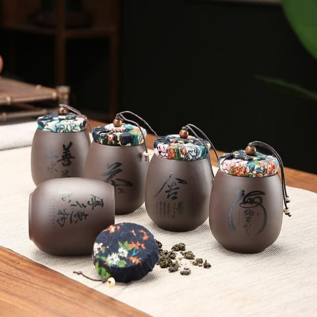紫砂小茶罐 茶倉900ml｜(茶葉罐 香料罐 茶道 茶具配件 日式茶葉罐 茶甕  旅行茶葉罐 茶葉盒 裝茶葉 乾料收納 密封)