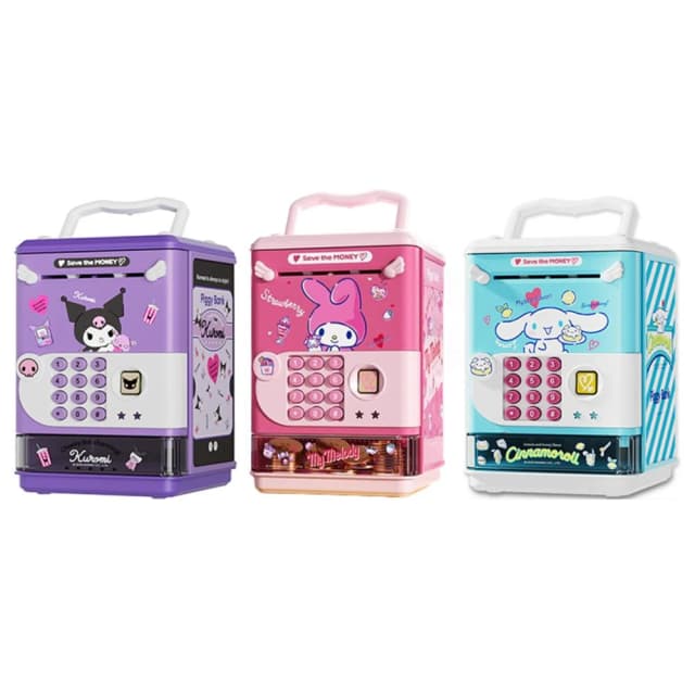 【SANRIO 三麗鷗】三麗鷗 存錢筒三麗鷗 庫洛米 存錢罐 兒童 卡通 網紅 庫洛米 儲錢罐 可存 可取 儲罐 存錢桶 儲錢筒 存錢 撲滿 存錢 送禮 生日禮物 交換禮物 聖誕禮物