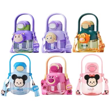 【Disney 迪士尼】聲音互動水壺760ML (正版授權 巴斯光年 米奇 米妮 草莓熊 愛紗 跳跳虎 運動水壺 兒童水壺 隨身水壺 隨身杯 大容量水瓶 母嬰Tritan材質 茶杯 保溫瓶 雙飲可調背帶 送禮 生日禮物 交換禮物 聖誕禮物)