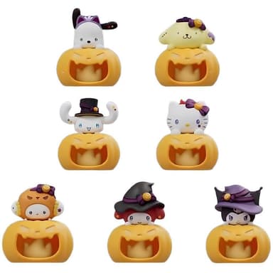 【SANRIO 三麗鷗】搗蛋鬼系列小夜燈擺件 (3D公仔  南瓜燈 床頭燈 床頭燈 庫洛米 大耳狗 美樂蒂 hello kitty凱蒂貓 布丁狗 帕恰狗 解壓 手辦 玩具 兒童夜燈 臥室裝飾 送禮 生日禮物 交換禮物 聖誕禮物)