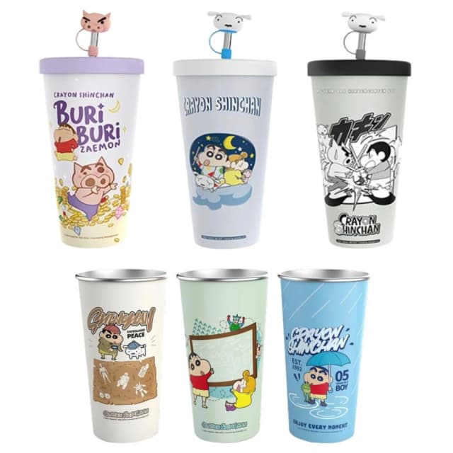 【Hello 蠟筆小新】溫變冷冷杯 630ML 940ML(正版授權 食品級鋁內膽 變色 寬口水杯 水杯 茶杯 吸管 直飲 保溫杯 保冰杯 冰壩杯 運動水壺 公仔 兒童水壺 隨身水壺 隨身杯 送禮 生日禮物 交換禮物 聖誕禮物)