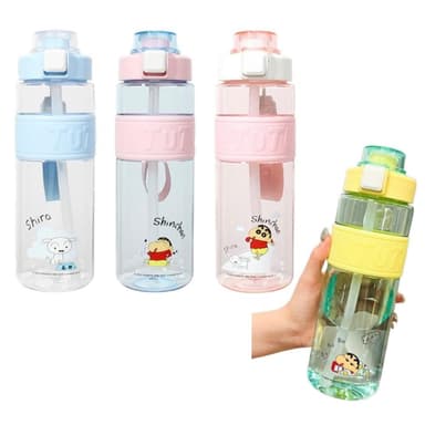 【Hello 蠟筆小新】心怡隨手雙飲杯 780ml (正版授權 運動水壺 兒童水壺 隨身水壺 隨身杯 大容量水瓶 母嬰Tritan材質 茶杯 保溫瓶 雙飲 送禮 生日禮物 交換禮物 聖誕禮物)78#1