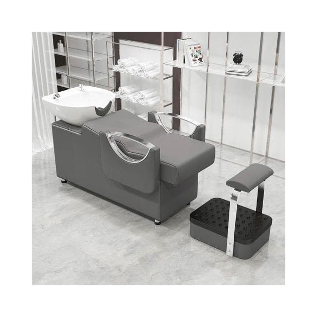 包郵廠家直銷美髮店髮廊專用沖水床理髮店洗頭床高腳半躺式洗發床