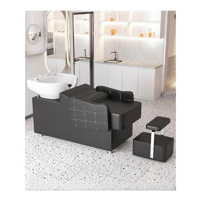 廠家直銷網紅半躺理髮店專用洗頭床高檔髮廊沖水床歐式簡約美髮店