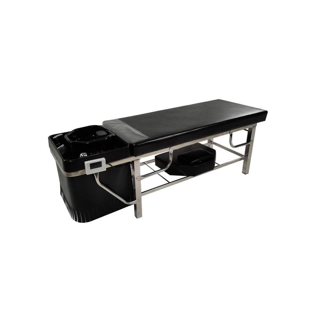 理髮店專用新款不銹鋼架泰式洗頭床廣東省全躺按摩髮廊美髮沖水床