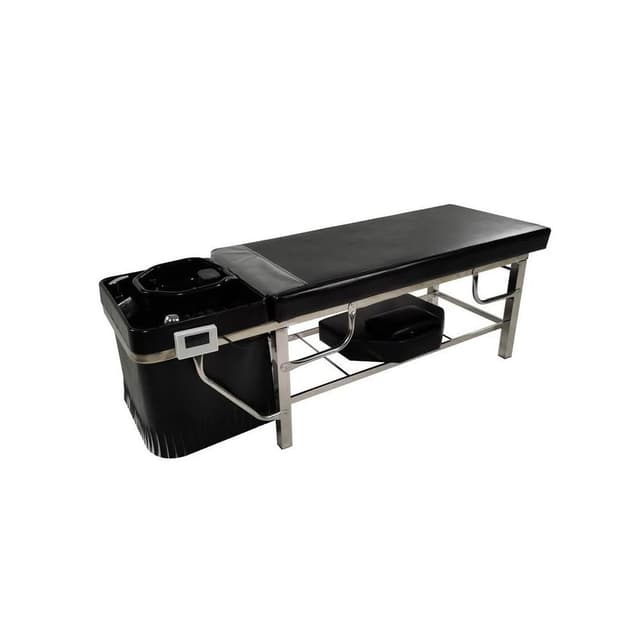 理髮店專用新款不銹鋼架泰式洗頭床廣東省全躺按摩髮廊美髮沖水床