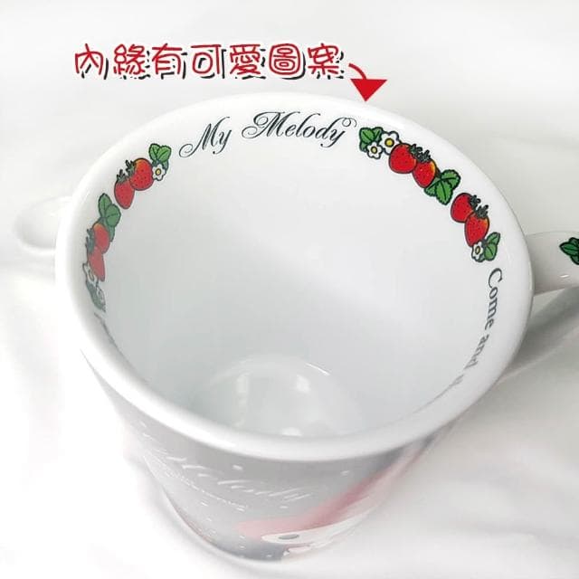 正版授權 Melody 美樂蒂馬克杯 附攪拌棒 辦公室小物 送禮 交換禮物 自用 水杯 杯子 陶瓷杯