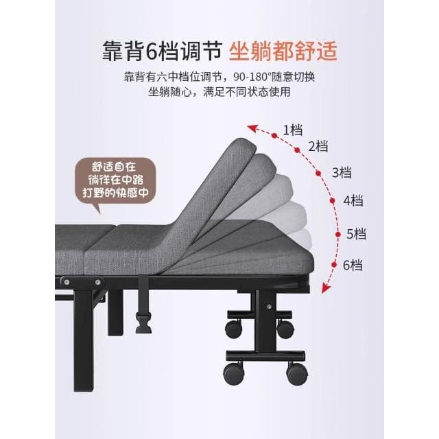 辦公室午休床折疊床單人床午睡神器簡易便攜醫院陪護床行軍床躺椅
