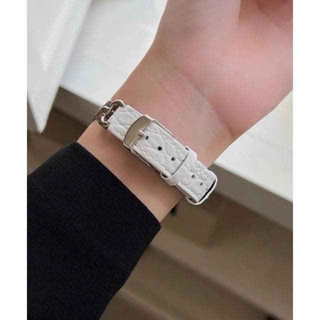 GTPSHOP  蘋果手錶真皮錶帶 iwatch10 蘋果手錶 S9 8 7 se 高級手錶 小香風真皮錶帶 鱷魚紋 蘋果手錶氣質皮錶帶 蘋果替換錶帶