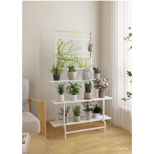 多層花架 花盆 花架 盆栽架 多肉植物架 陽臺花架 花盆架 花架子客廳落地式置物架陽臺佈置簡約現代花盆架鐵藝植物擺放層