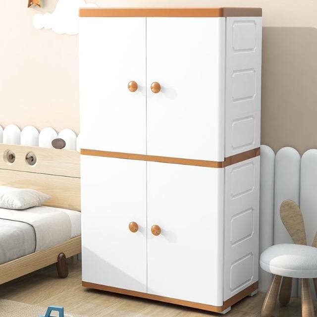 納份愛開門式收納柜玩具整理箱雜物儲物箱嬰兒童簡易衣柜家用臥室