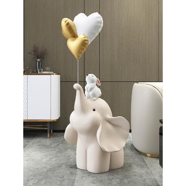 輕奢大象落地擺件結婚禮物時尚工藝品客廳玄關家居裝飾品喬遷新居