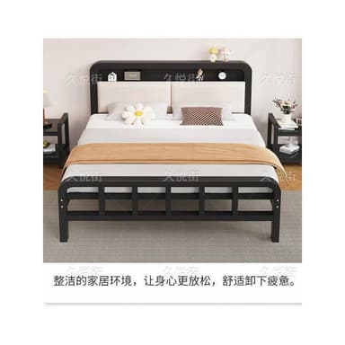 熱銷⭐爆款 2172 鐵藝床雙人床家用耐用加厚加固鐵床單人不銹鋼床靜音出租屋鐵架床