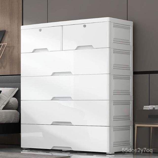 可開發票 特厚75cm塑料抽屜式收納櫃 寶寶衣櫃 傢用廚房嬰兒玩具兒童儲物櫃子 衣櫃 零食收納 收納櫃 儲物櫃 收納箱