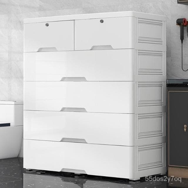 可開發票 特厚75cm塑料抽屜式收納櫃 寶寶衣櫃 傢用廚房嬰兒玩具兒童儲物櫃子 衣櫃 零食收納 收納櫃 儲物櫃 收納箱