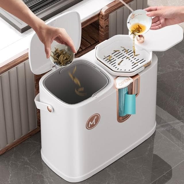 可免開票 茶水桶 廢水桶 乾濕分離二合一 商用茶渣排水桶 帶過濾 客廳茶桌台 茶具倒茶桶