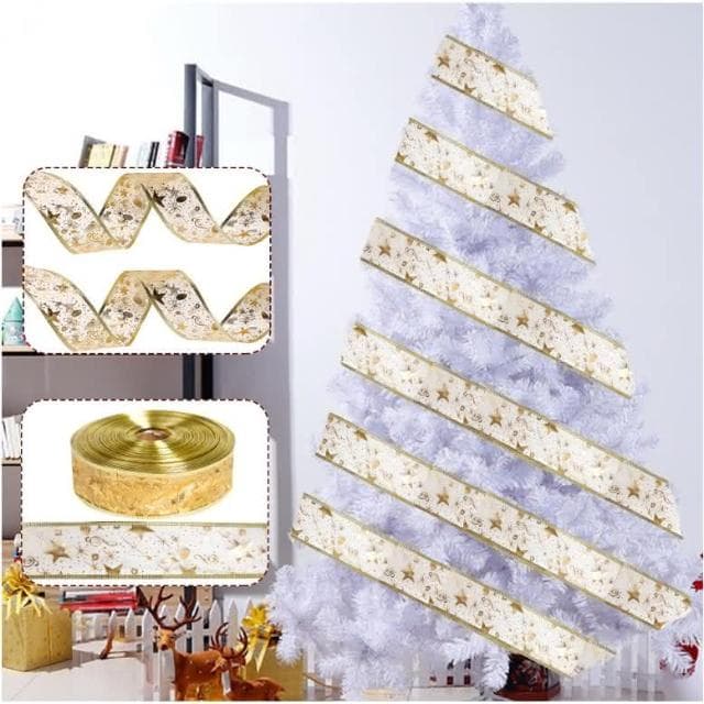 聖誕節 絲帶 音符 五角星 織帶 聖誕樹 裝飾 挂件 聖誕禮物 包裝 緞帶