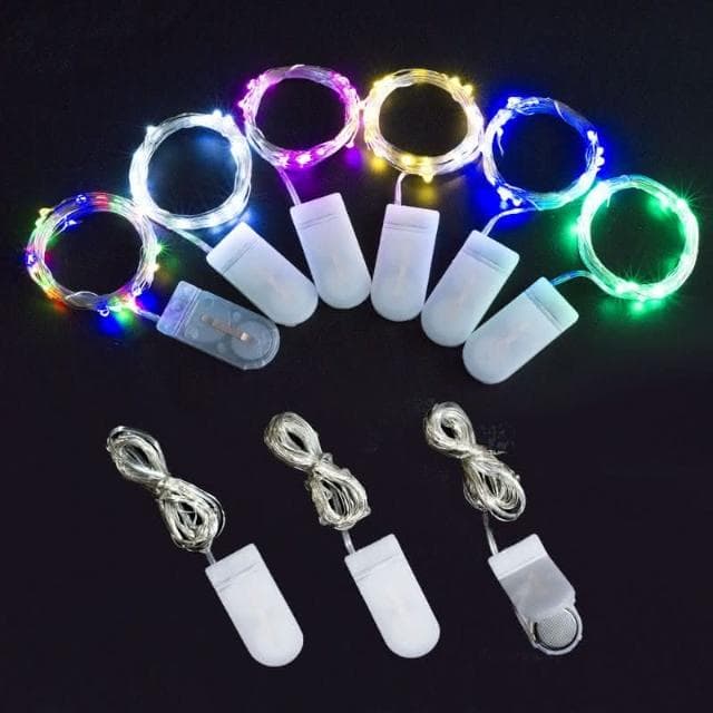 房間裝飾燈 LED 燈串 螢火蟲燈 防水燈串 銅線燈 裝飾燈聖誕節 串燈 裝飾 佈置 銅芯燈 禮物燈 _ 500cm(扁盒