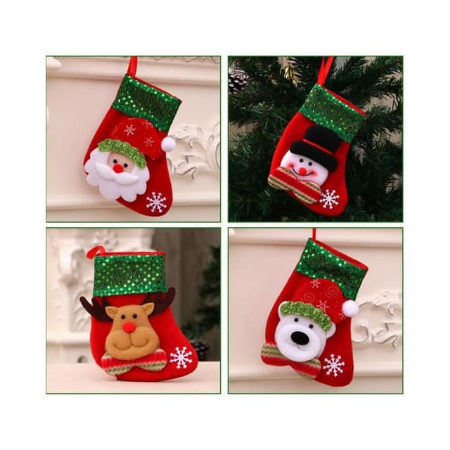 聖誕節裝飾品 禮物袋 聖誕襪子 禮物袋 耶誕老人 小襪 裝飾 耶誕節 禮品袋
