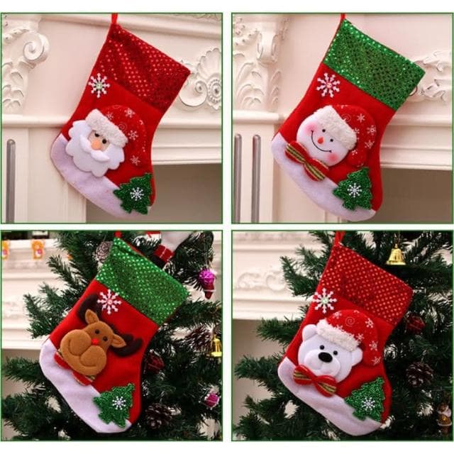 聖誕節裝飾品 禮物袋 聖誕襪子 禮物袋 耶誕老人 小襪 裝飾 耶誕節 禮品袋