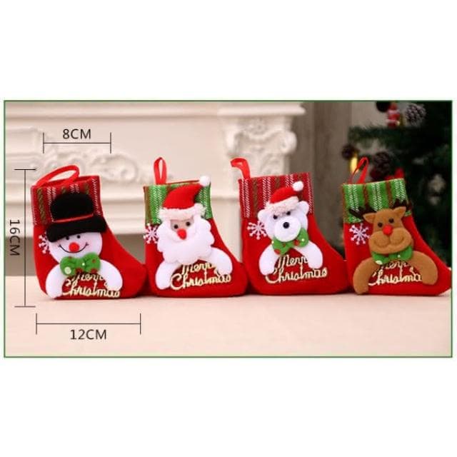 聖誕節裝飾品 禮物袋 聖誕襪子 禮物袋 耶誕老人 裝飾 耶誕節 禮品袋 中號