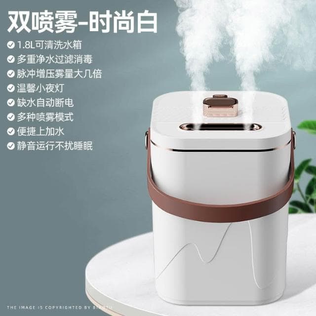 K總推薦 雙噴加濕器大霧量家用辦公室桌面臥室靜音大噴霧孕婦嬰兒空氣淨化香薰精油空調女生禮物宿舍學生