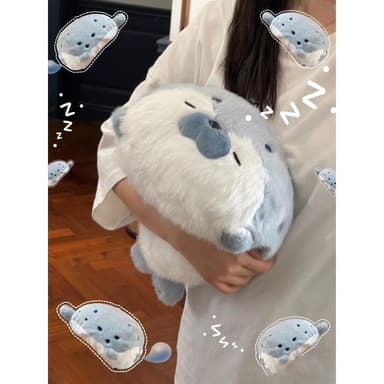 可愛海豹玩偶毛絨玩具女生娃娃公仔床上睡覺抱枕靠枕生日生日禮物