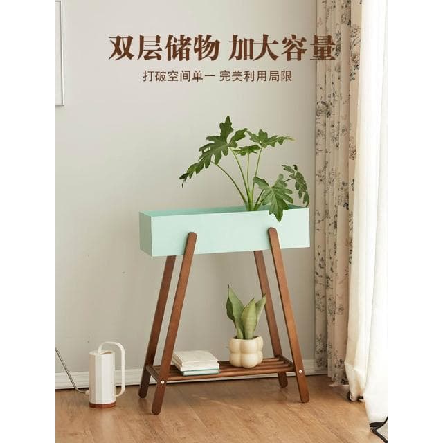 花架落地室內日式客廳花盆托架陽臺植物擺放置物架綠蘿盆栽花架子