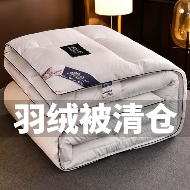 出口正品羽絨被95白鵝絨被子加厚保暖冬被單人雙人春秋被空調被芯