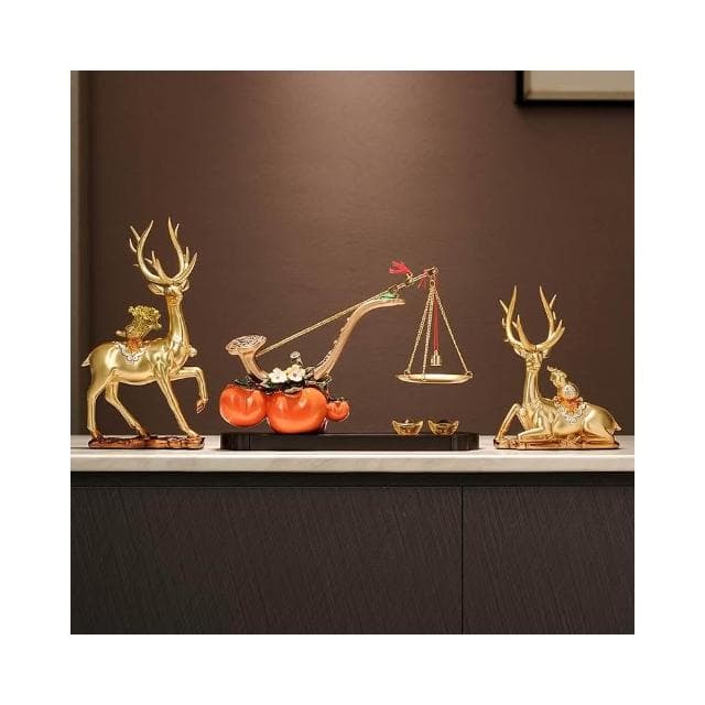 柿柿事事稱心如意柿子擺件客廳玄關電視櫃裝飾品喬遷新居開業禮物