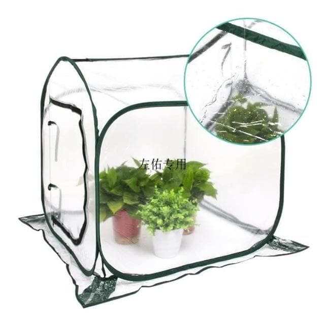 ✨廠家直銷✨ 植物盆栽保溫棚 可摺疊保溫曖房 透明PVC花房彈跳花園保溫罩 戶外家用迷你溫室大棚