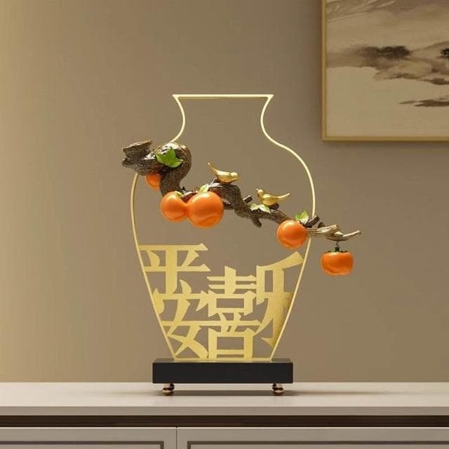 招財擺件 居家裝飾 開業禮品 喬遷禮物  招財擺飾 入厝禮物 新中式平安喜樂客廳旺宅擺件玄關電視櫃酒櫃裝飾喬遷新居禮品禮