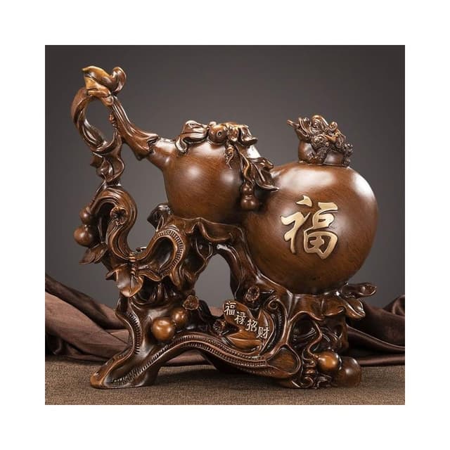 招財葫蘆擺件 傢居客廳玄關酒櫃博古架裝飾工藝品 搬傢禮物喬遷新居 入厝 新屋禮物 開店送禮 開業送禮