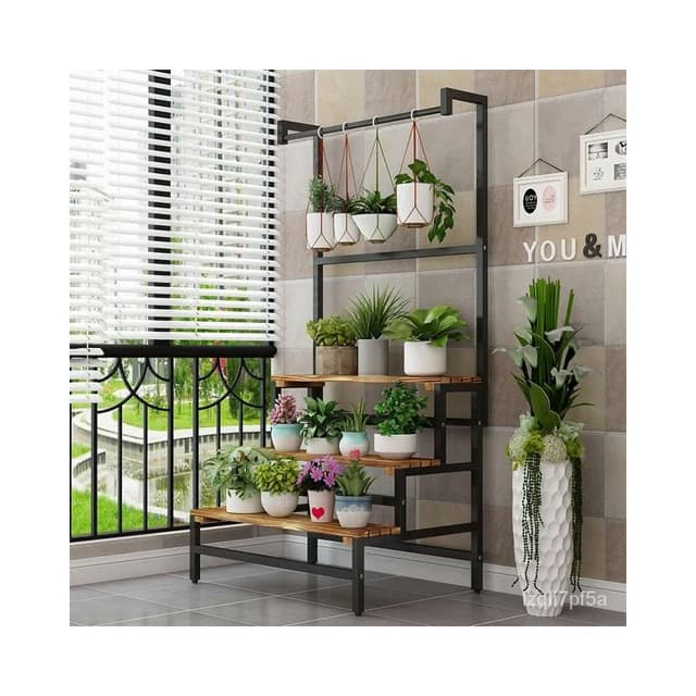 花架 室內客廳陽臺多層落地式鐵藝掛架花架 階梯花架 鐵藝花架 花盆架 花架陽臺落地式 盆栽架 園藝花架 植物架 花架落地