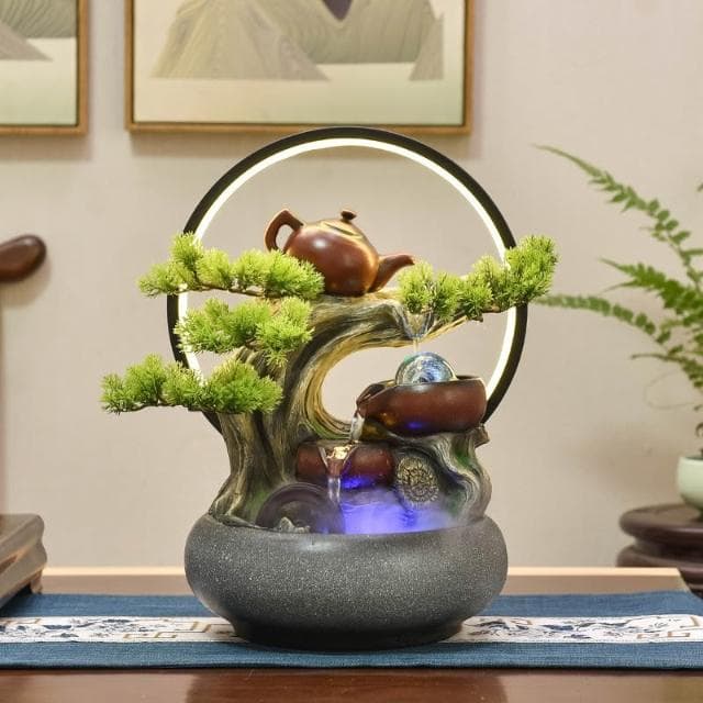 招財流水盆 風水輪 風水球 流水噴泉 擺件 招財擺飾 風水擺件 風水擺飾 開店賀禮 開運 開運球組 喬遷 開業 禮物