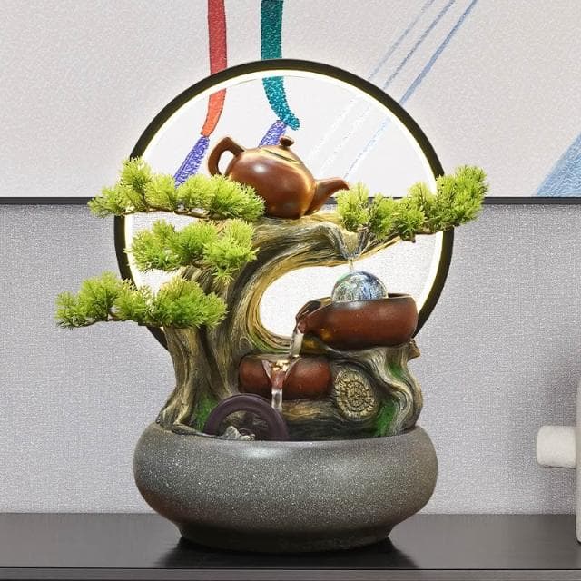 招財流水盆 風水輪 風水球 流水噴泉 擺件 招財擺飾 風水擺件 風水擺飾 開店賀禮 開運 開運球組 喬遷 開業 禮物