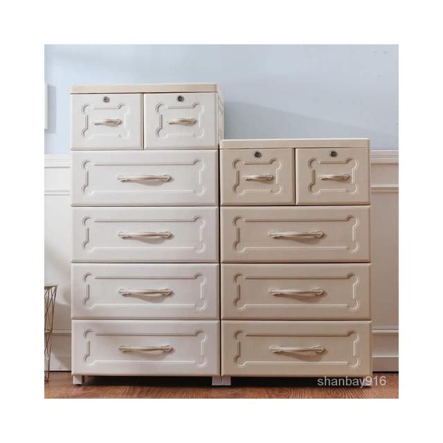 抽屜櫃 收納櫃 整理櫃 儲物櫃 整理箱 加厚大號收納櫃抽屜式塑料兒童寶寶衣櫃五鬥嬰兒玩具儲物櫃整理箱