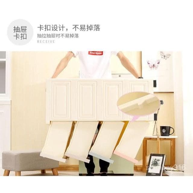 抽屜櫃 收納櫃 整理櫃 儲物櫃 整理箱 加厚大號收納櫃抽屜式塑料兒童寶寶衣櫃五鬥嬰兒玩具儲物櫃整理箱