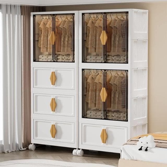 寶寶衣櫃 兒童衣服 收納櫃 儲物櫃 嬰兒小衣櫥 臥室家用簡易嬰兒衣櫃