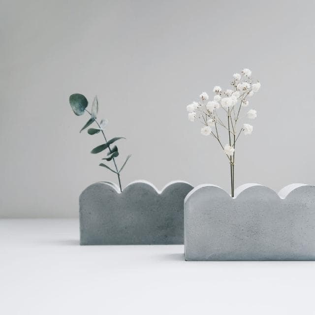 灰調 MOUNTAIN 小山｜水泥擴香石花器 + 5ml 純天然單方精油3件組