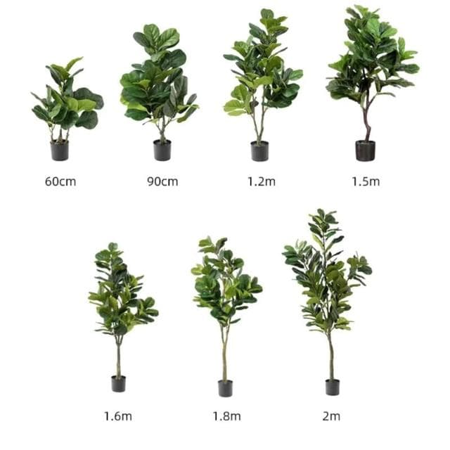 假植物琴葉榕榕樹仿真琴葉榕盆栽尤加利樹植物室內擺件綠植大盆景假花ins家居客廳裝飾