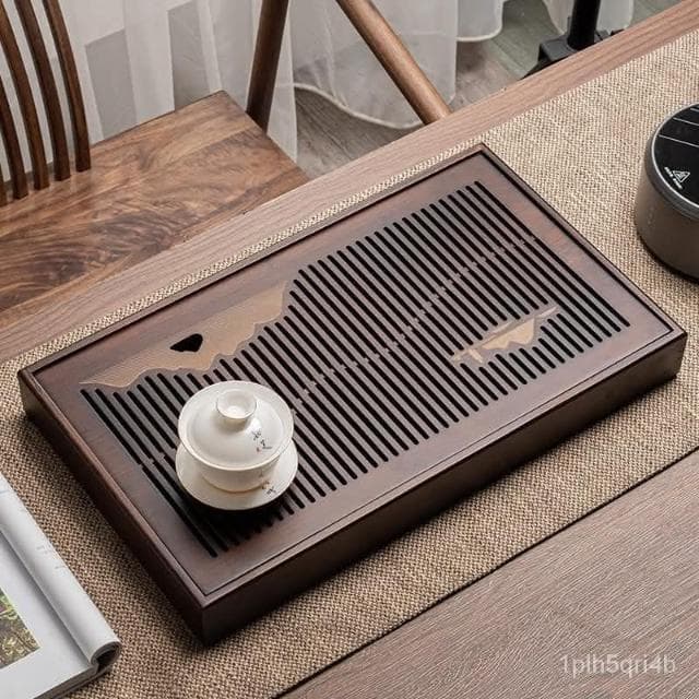 茶盤儲水式小型傢用蓄水幹泡茶臺大號竹製輕奢現代新中式茶託盤 茶盤 茶具 泡茶盤 茶臺 茶託 功夫茶具 泡茶 茶道