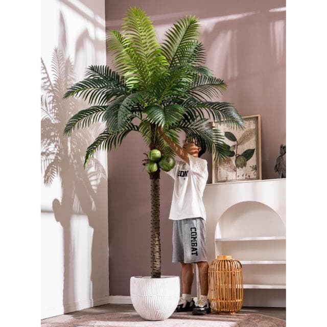 大型仿真散尾葵熱帶植物椰子樹室內仿生綠植氛圍假樹造景盆栽擺件