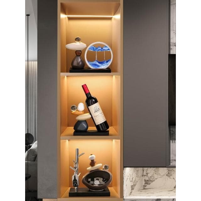 石來運轉鑰匙收納玄關擺件入戶客廳酒櫃電視櫃家居裝飾品喬遷禮物