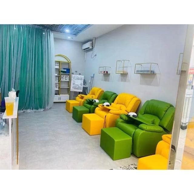 開立發票 免運 美甲美睫店沙发 美容美足纹绣电动椅 多功能单人足浴按摩皮质可躺椅子